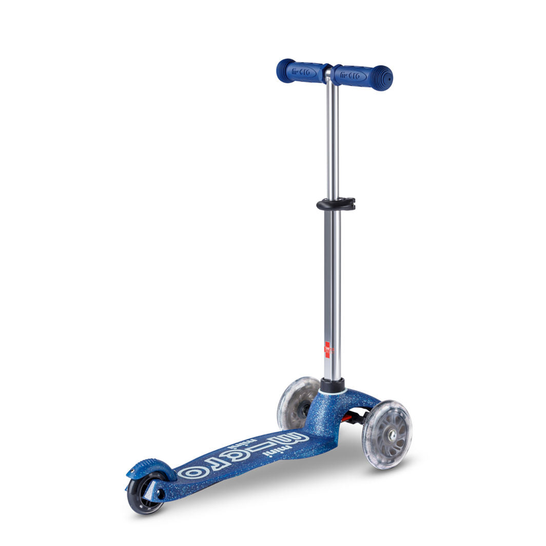 Micro Sparkesykkel, Mini Deluxe Galaxy Glitter LED - Navy Blue