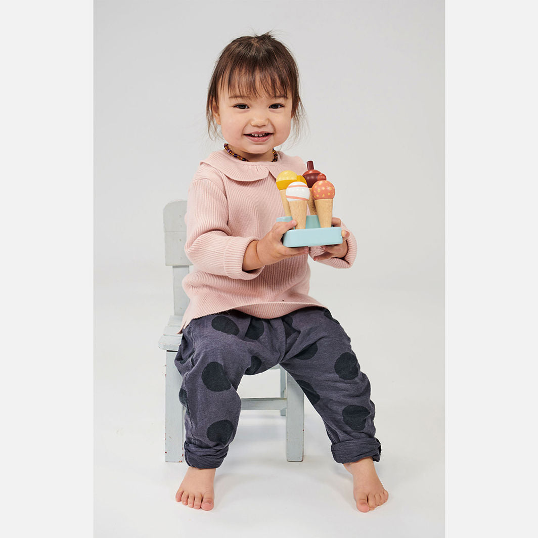 Mentari, Lekemat i træ, 4 isvafler - Sunny Gelato