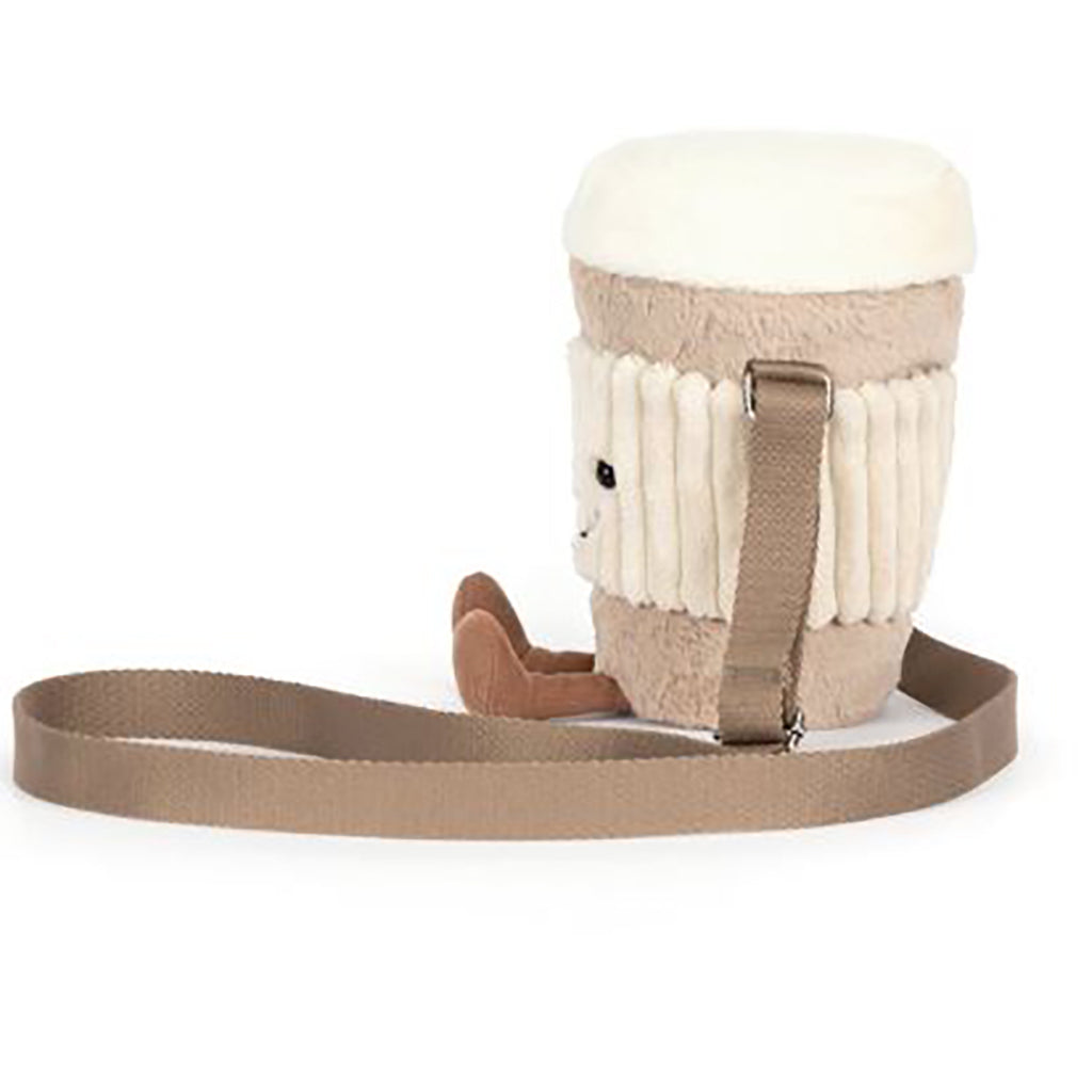 Jellycat-barneveske, Amuseables Perkle Coffee skulderveske