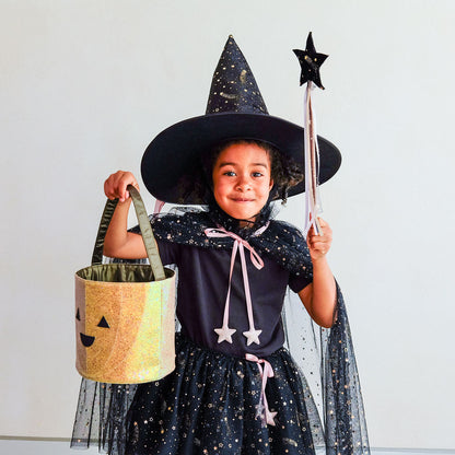 Mimi &amp; Lula Trick or Treat-godteribøtte – Glitter Pumpkin