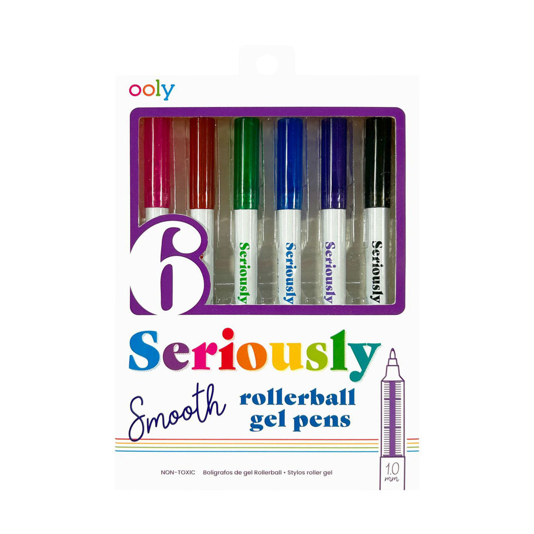 Ooly Rollerball gelpenner, 6 stk, Seriously Smooth Colour