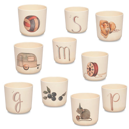 Konges Sløjd Alfabet melaminkopp, A - Z