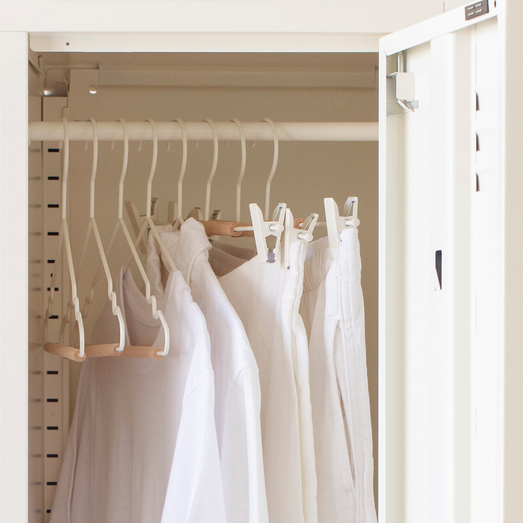 Mustard Made Kids top hangers, 10-pak børnebøjler - Chalk