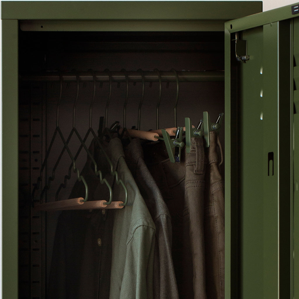 Mustard Made Kids top hengere, 10-pak barnekleshengere - Olive