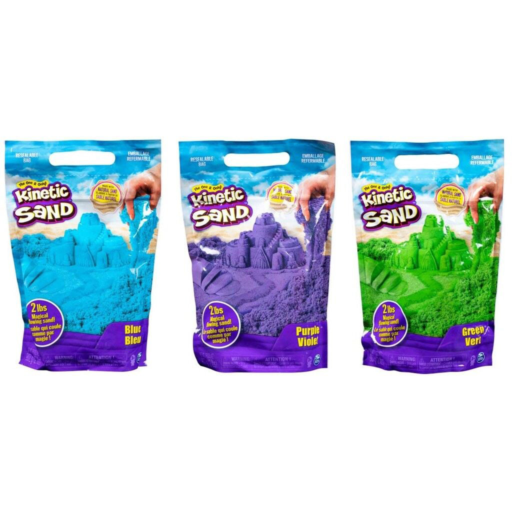 Kinetic Sand, Magisk sand, 3 forskjellige farger - Prisen er for 1 pose