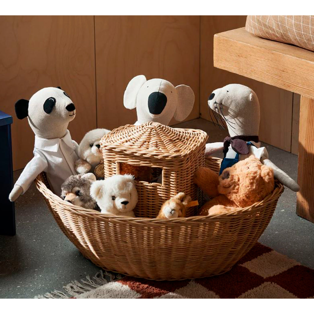 ferm Living Flettet kurv i rotting, Braided Ark