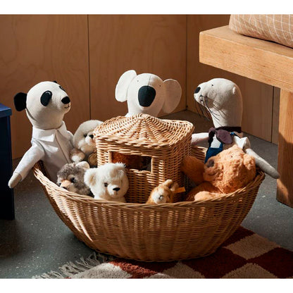 ferm Living Flettet kurv i rotting, Braided Ark