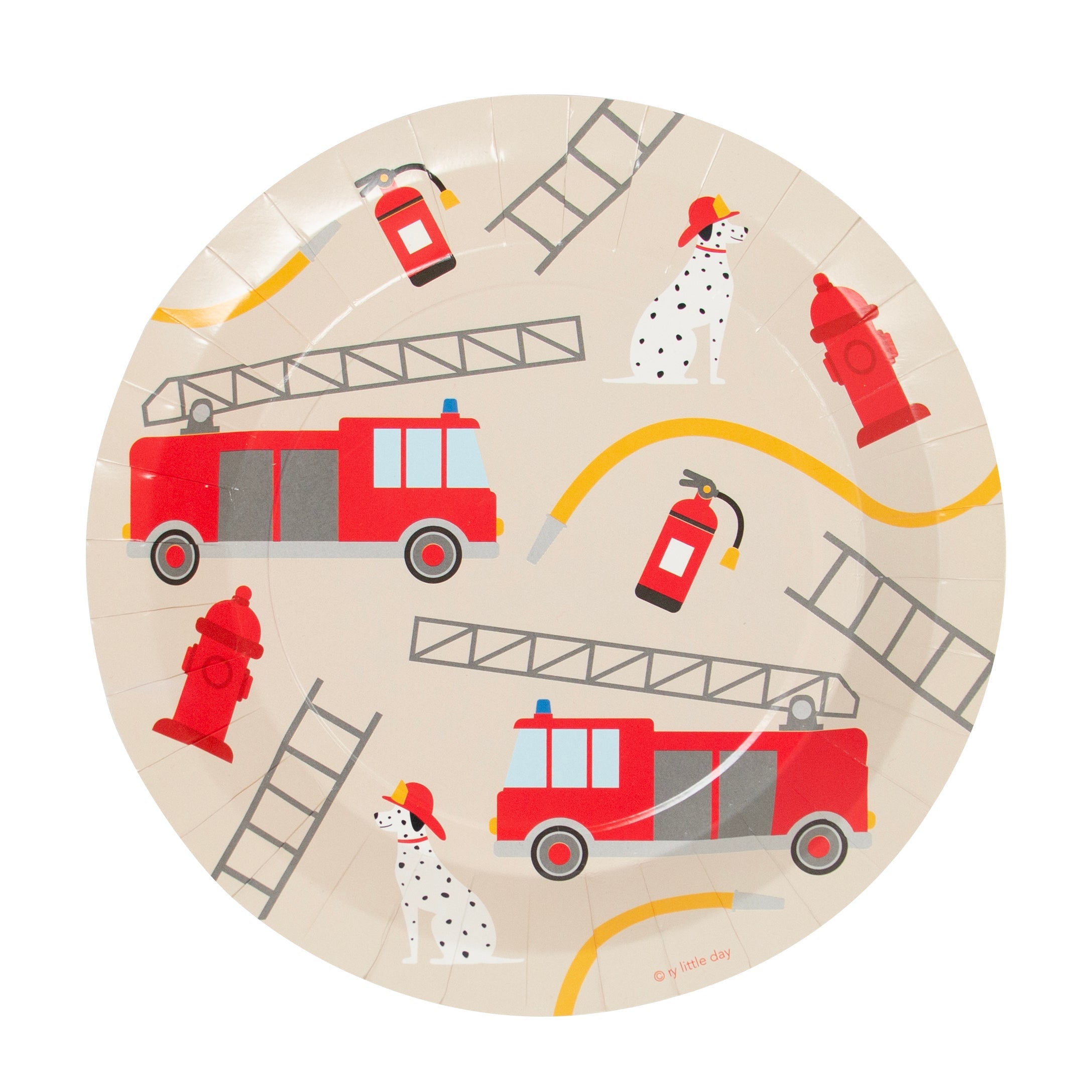 My Little Day pappetallerkener, Brannmann - 8 stk