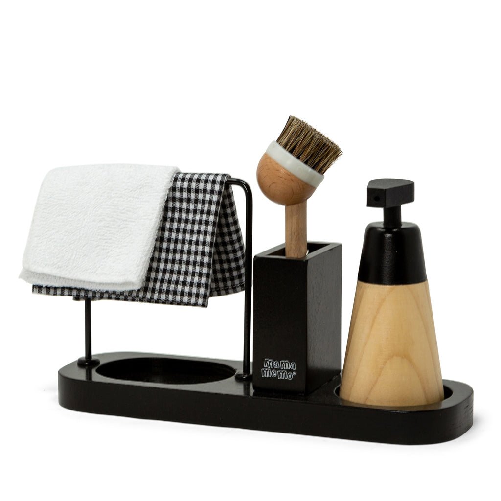 MaMaMeMo Opvaskesett m. 5 dele i tre