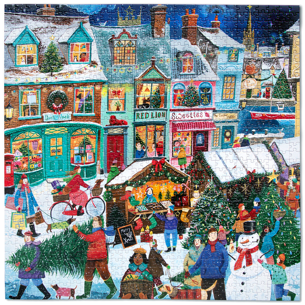 eeBoo Puslespill 1000 brikker, Holiday Marketplace