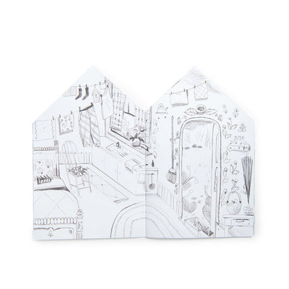 Moulin Roty Malebok med 150 klistermerker, Les Minouchkas