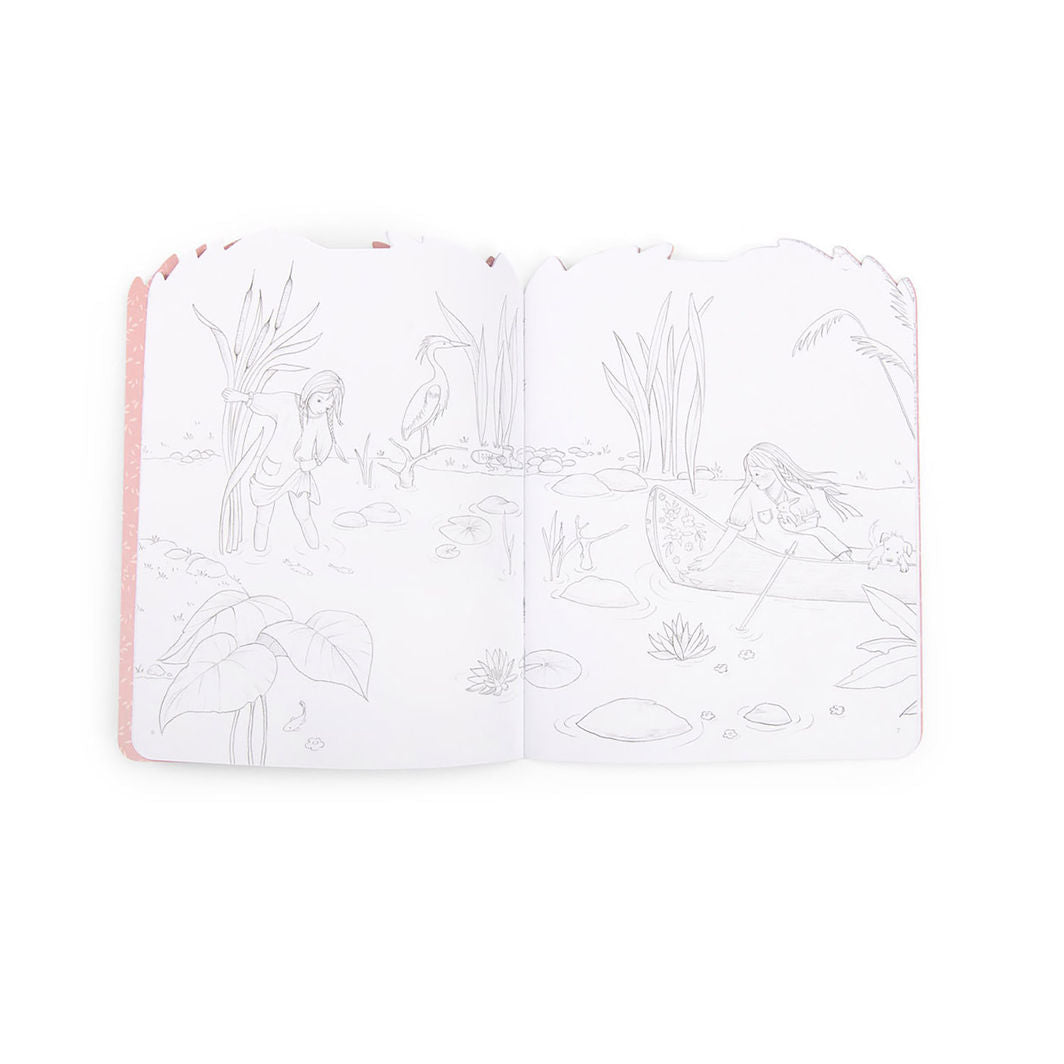 Moulin Roty Malebok med 230 klistermerker, Les Rosalies