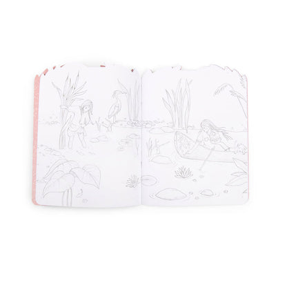 Moulin Roty Malebok med 230 klistermerker, Les Rosalies