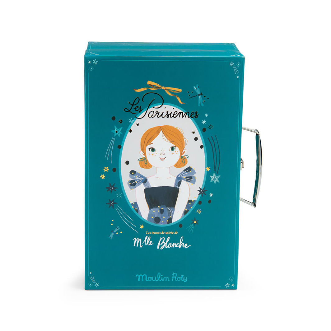 Moulin Roty Tøydokke med garderobekoffert og aftenkjoler - Les Parisiennes