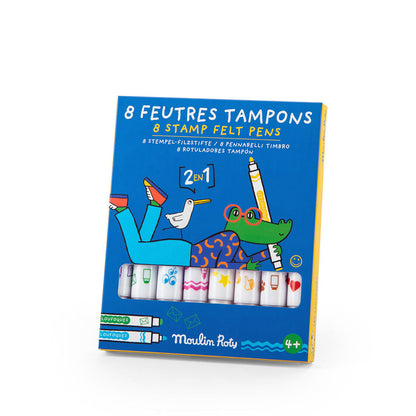 Moulin Roty Stempeltusjer 8 stk, Les Loufoques