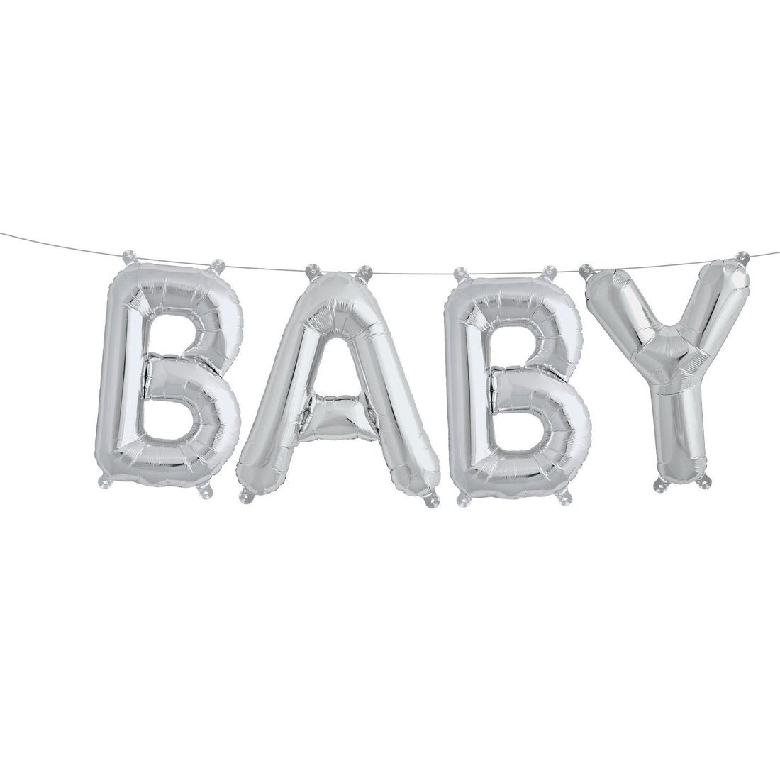 Northstar Balloons, folieballong sølv - baby