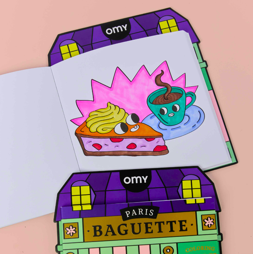 OMY malebok, Coloring Boutique - French Baguette