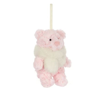 Jellycat julepynt, Leola Bear Winter-dekorasjon - 10 cm