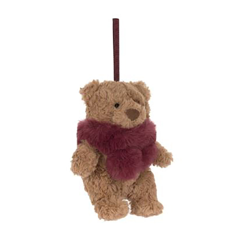 Jellycat julepynt, Bartholomew Bear Winter-dekorasjon - 10 cm