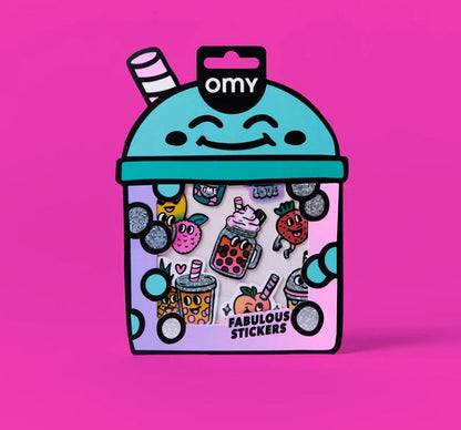 Omy Bubble Tea klistermærker til børn