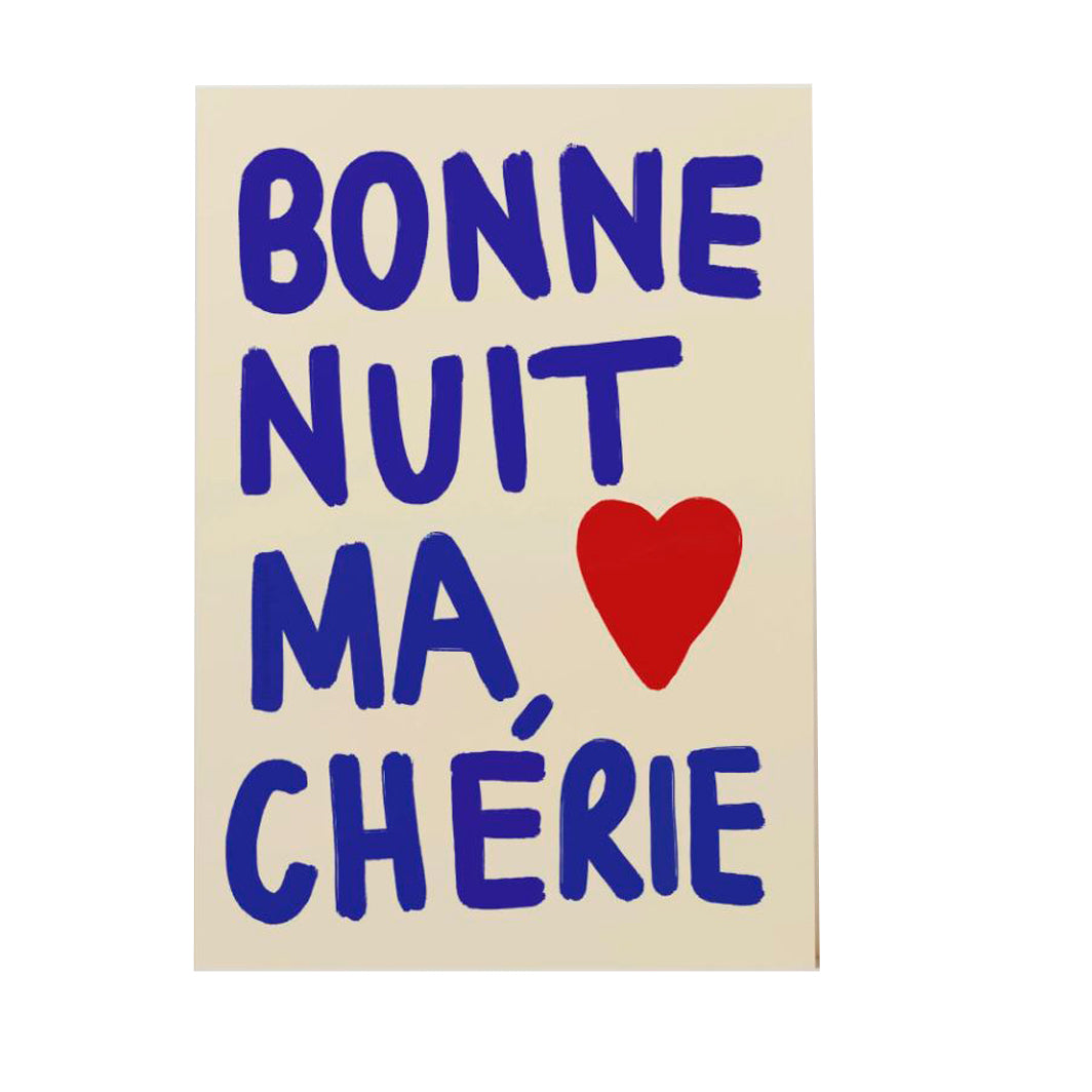 Nephthys Illustrated plakat, Bonne Nuit ma Chérie - A4