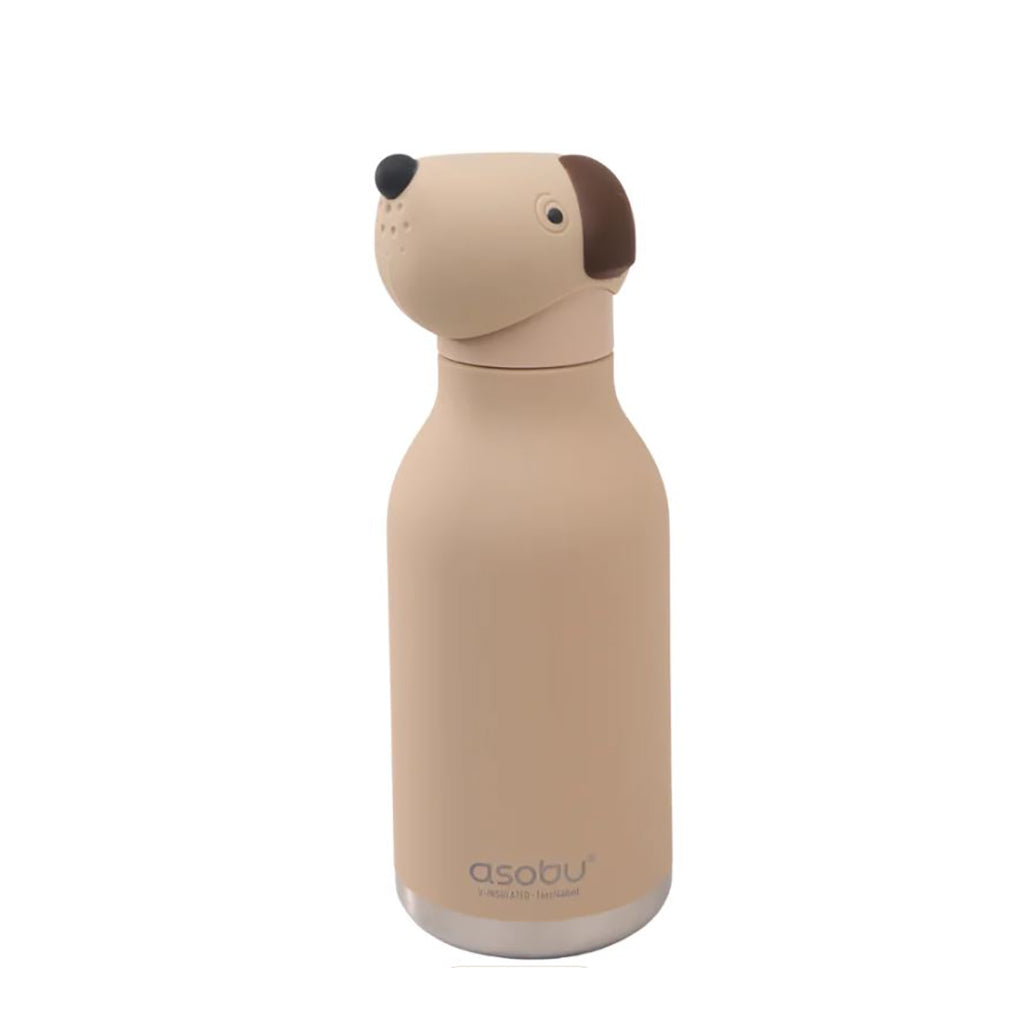 Asobu Bestie Animal termo drikkedunk, 460 ml. - Brun hund