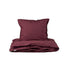 Studio Feder voksensengetøj, økologisk percale - Burgundy