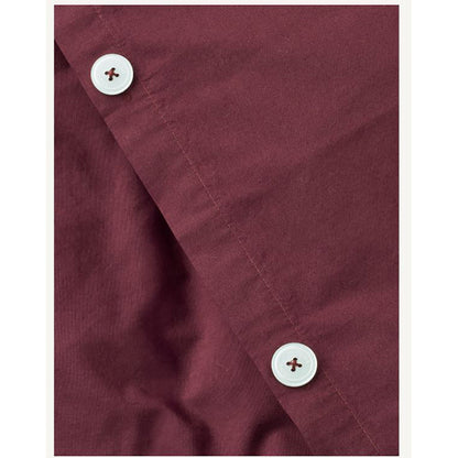 Studio Feder voksensengetøy, økologisk percale - Burgundy