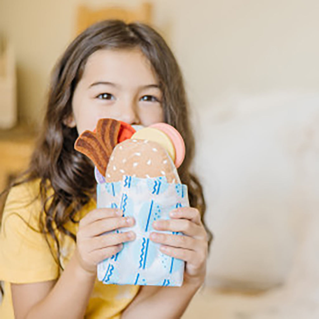 Melissa &amp; Doug Lekemat i tre, Sandwichbar - 56 deler