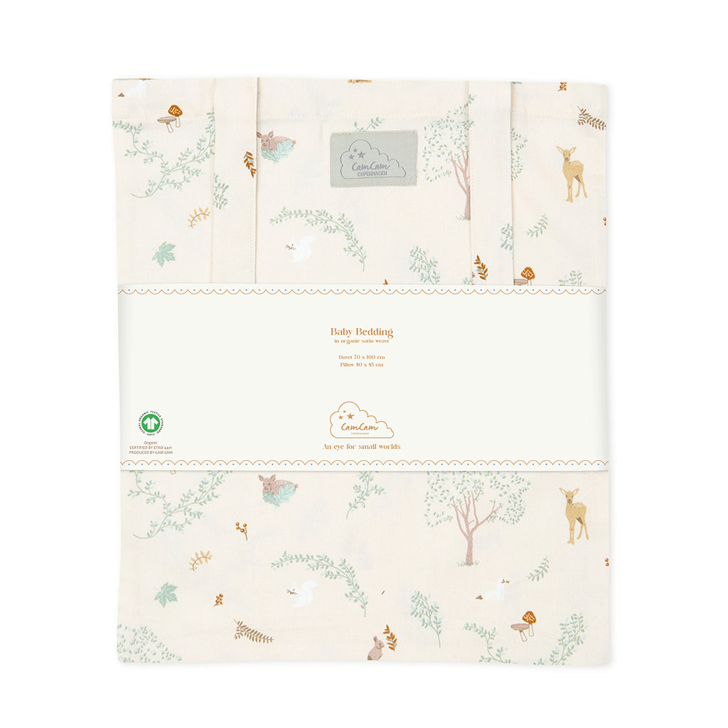 Cam Cam Sengesett, baby, 70x100 cm - GOTS - Woodland