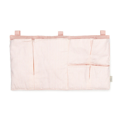 Cam Cam bed Pocket, sengelommer i stof, OCS - Classic Stripes Rose
