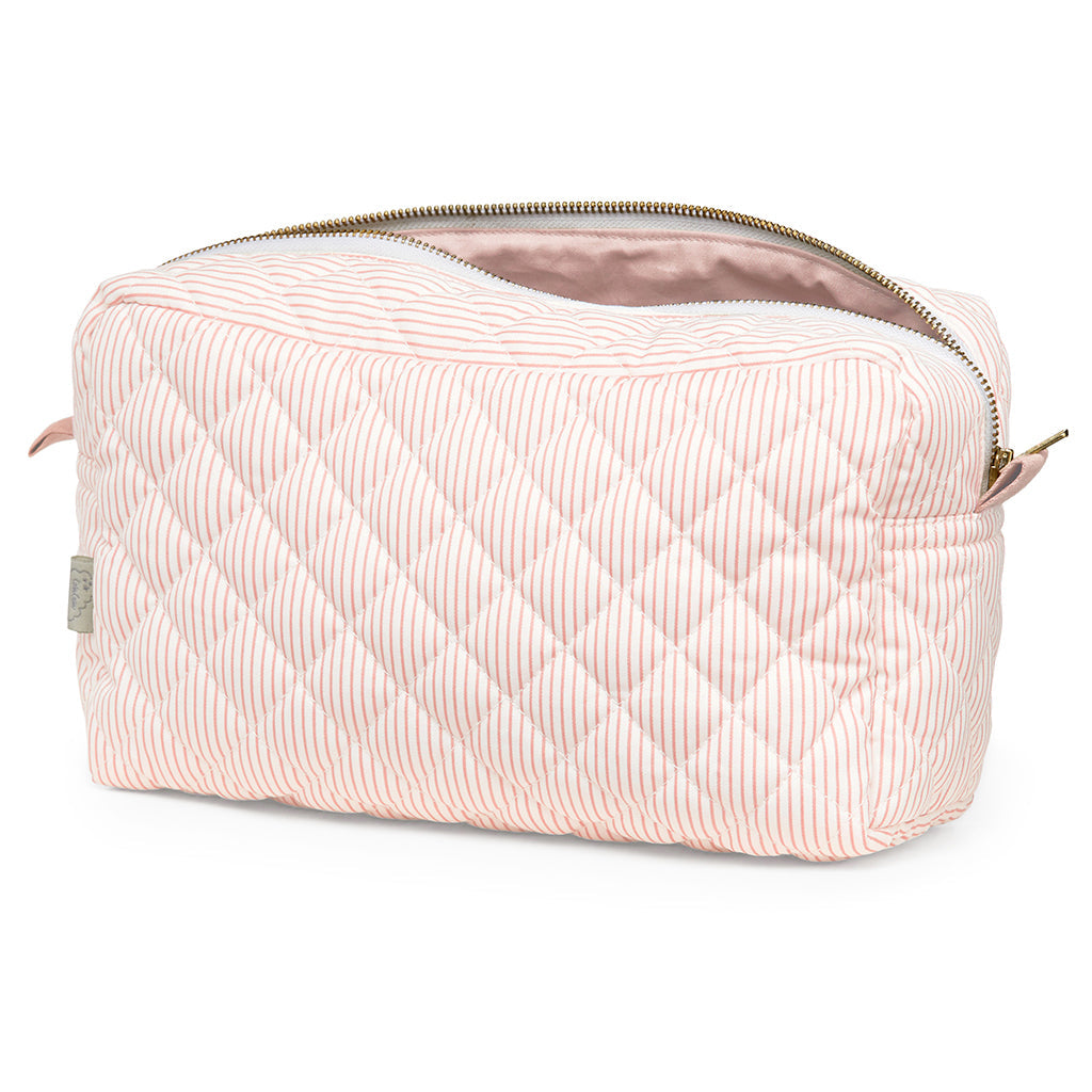 Cam Cam quiltet toalettmappe, OCS - Classic Stripes Rose