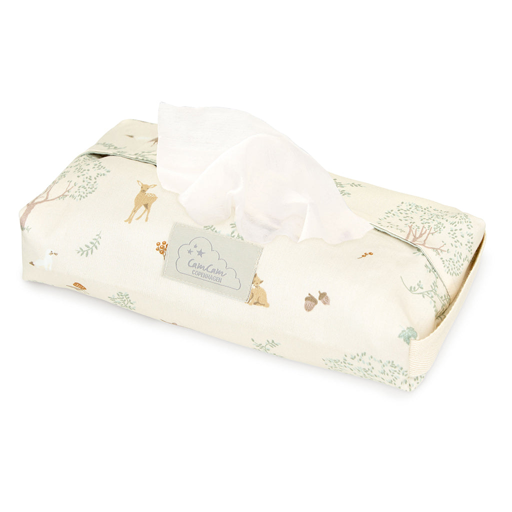 Cam Cam etui til vådservietter, økologisk, GOTS - Woodland