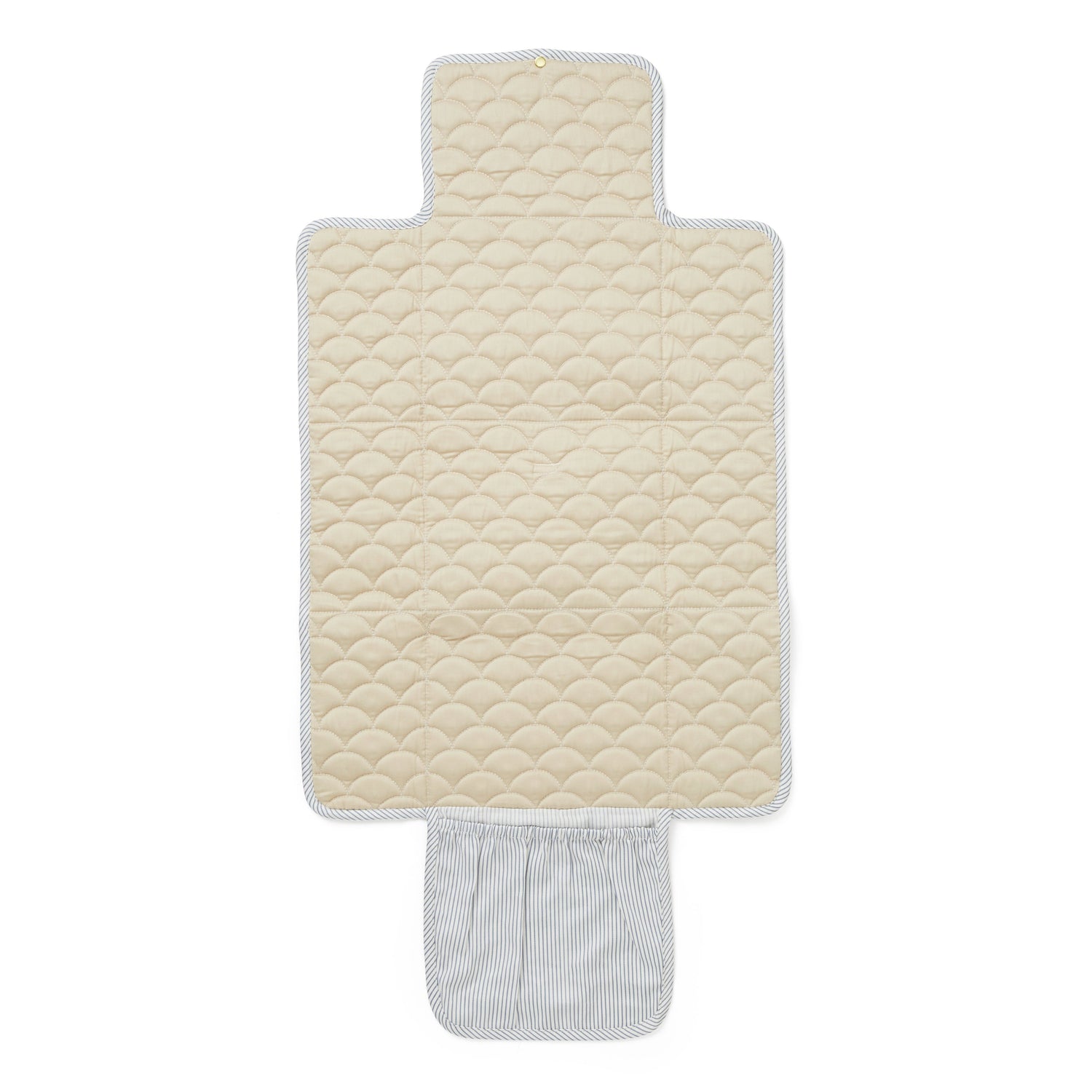 Cam Cam stellematte, Quilted - Classic stripes blue/Praline