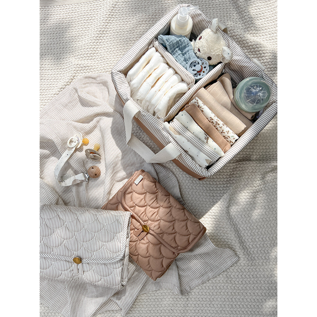 Cam Cam stelleoppbevaring, Caddy - Classic Stripes Camel