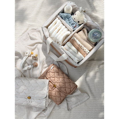 Cam Cam stelleoppbevaring, Caddy - Classic Stripes Camel