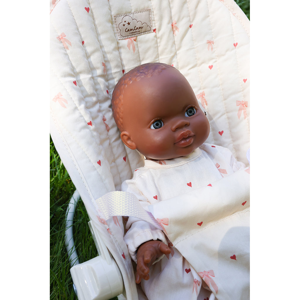 Cam Cam dukkeklær, GOTS – kjole, shorts og kyse – Bows