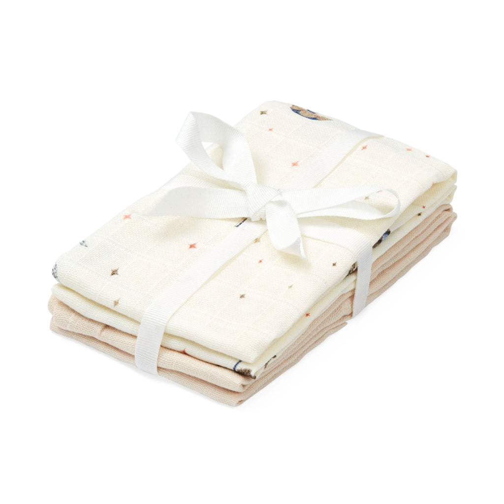 Vaskekluter, 4-pakning - GOTS - Carousel