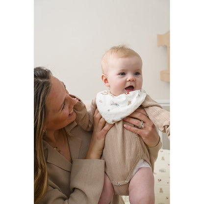 Cam Cam bandana hagesmekke, jersey, 2-pakning, GOTS - Vintage Toys