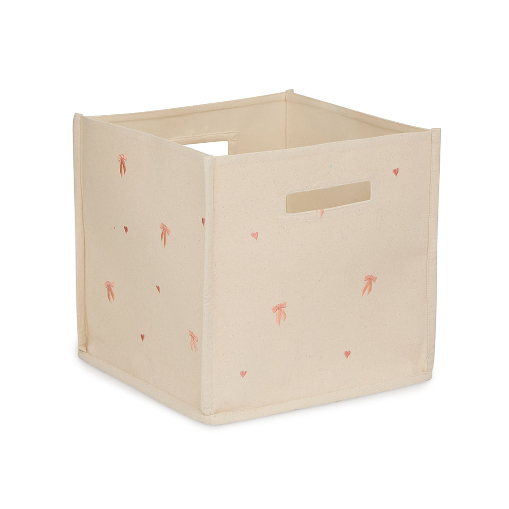 Cam Cam Canvas oppbevaringskurv, økologisk, GOTS - Bows