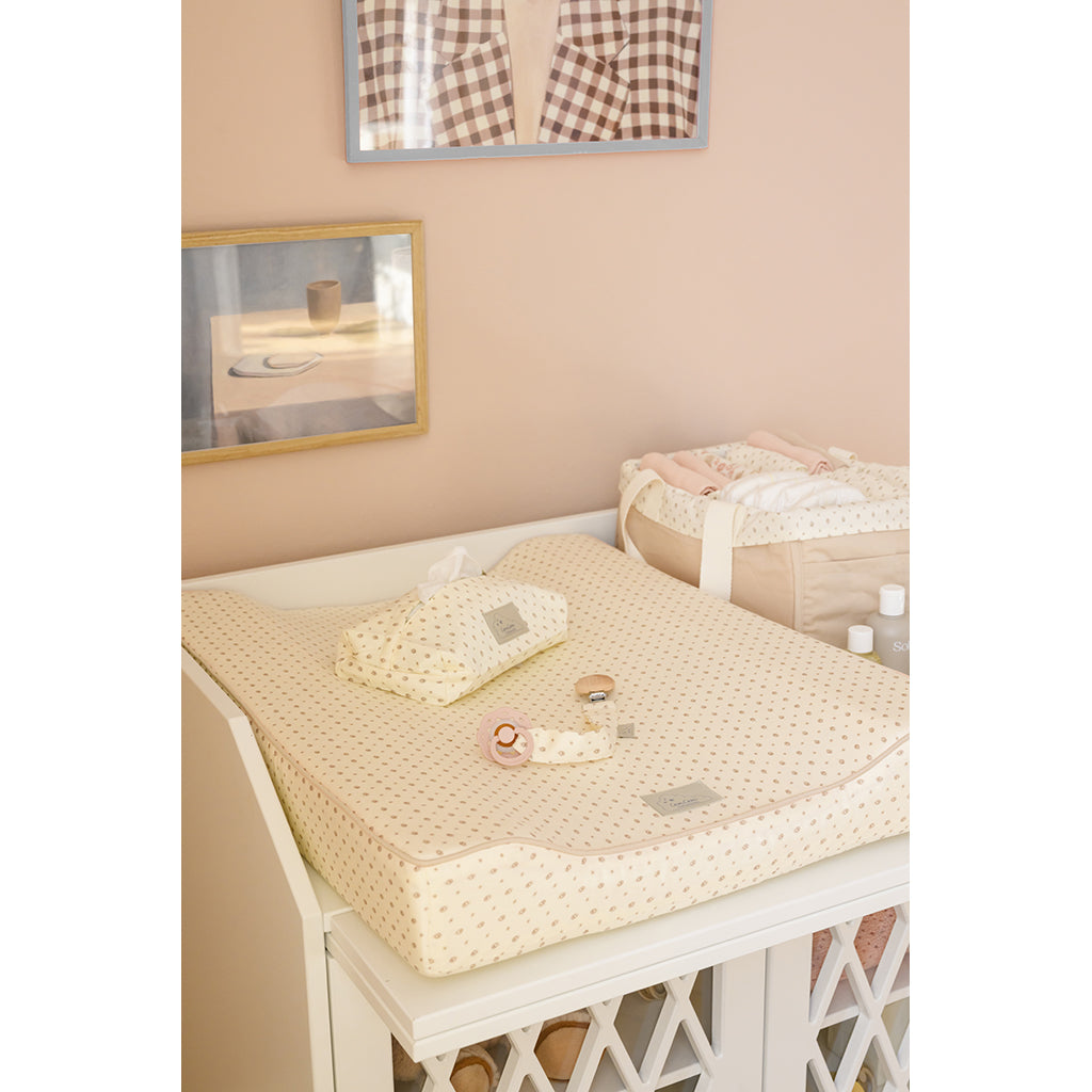 Cam Cam brodert smokkelenke, økologisk, GOTS - Rowan