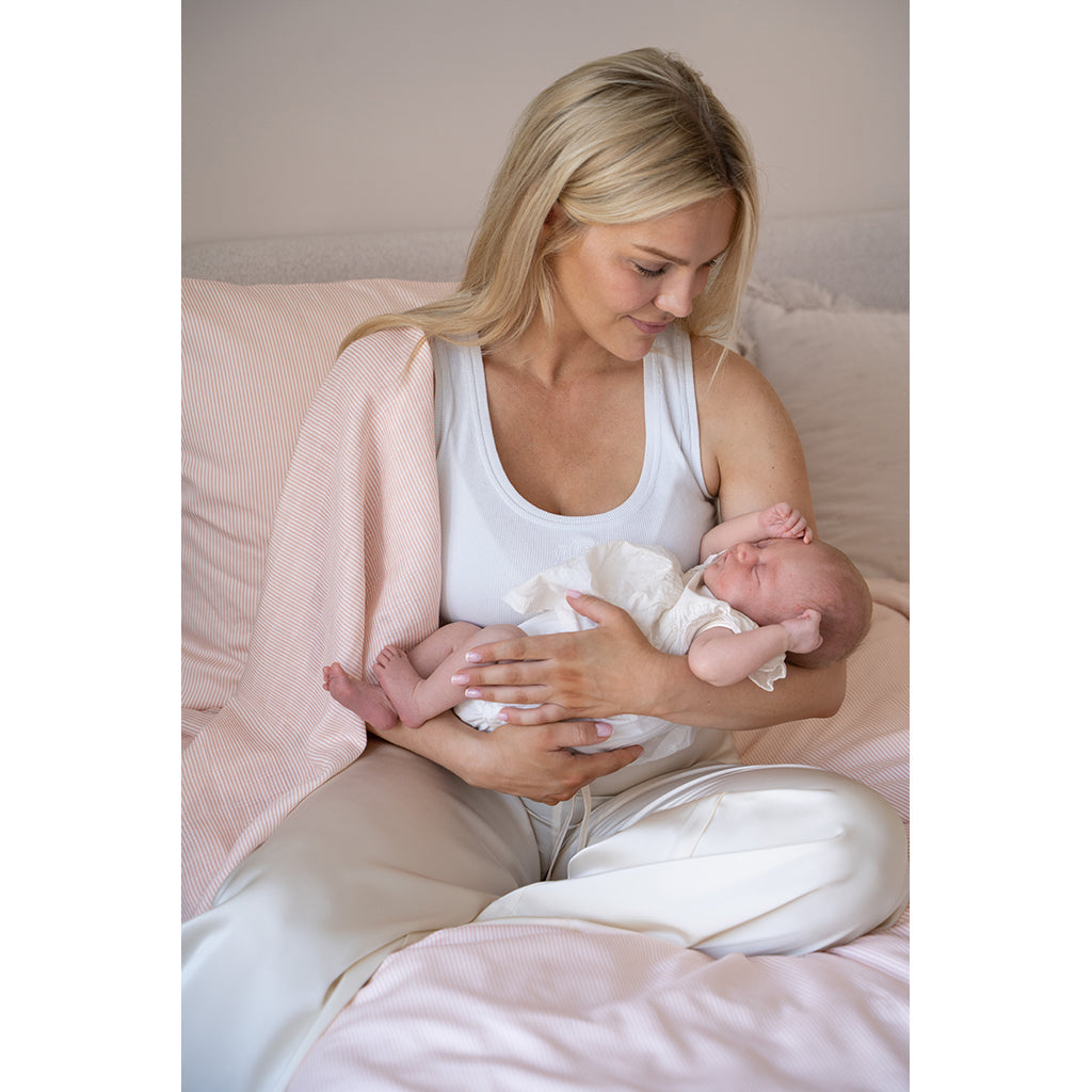 Cam Cam Muslinkluter, med trykk, 2-pakning - GOTS - Classic Stripes Rose