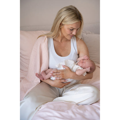 Cam Cam Muslinkluter, med trykk, 2-pakning - GOTS - Classic Stripes Rose