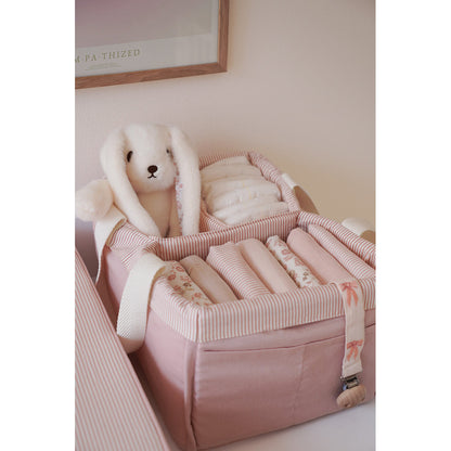 Cam Cam Muslinkluter, med trykk, 2-pakning - GOTS - Classic Stripes Rose