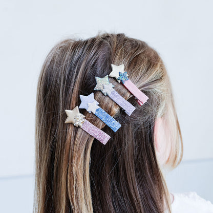 Mimi &amp; Lula, 4 Hårklemmer - Star Little Prince