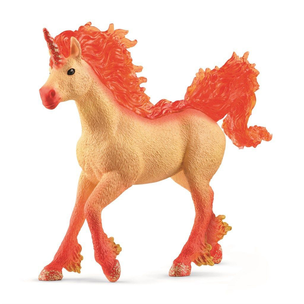 Schleich Bayala Elementa ild-enhjørningehingst med orange manke og hale