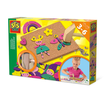 SES Creative hammer- og sømsæt, Trendy, produktbillede 1 af 7