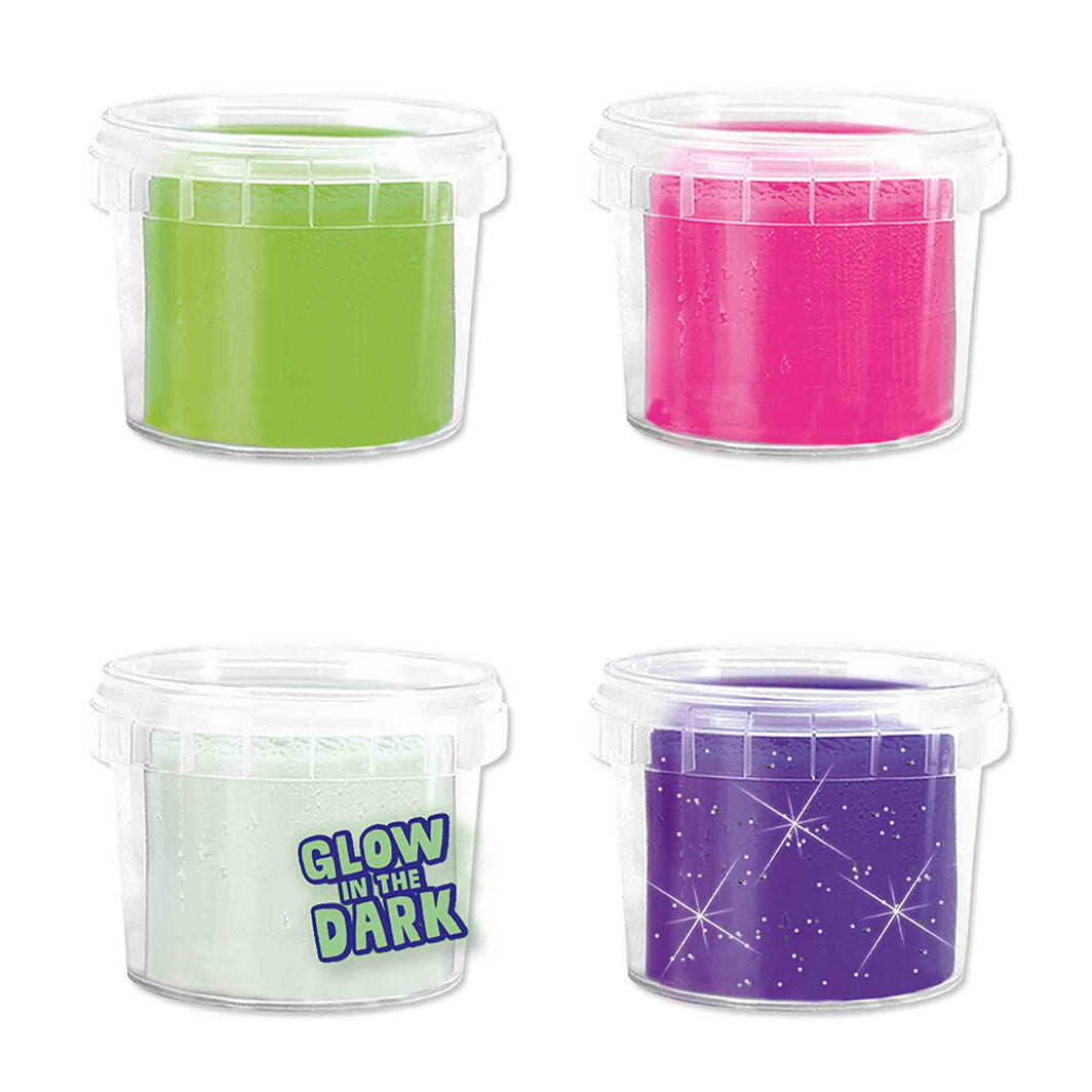 SES Creative Modellervoks, Silkemyk selvlysende 4x90g