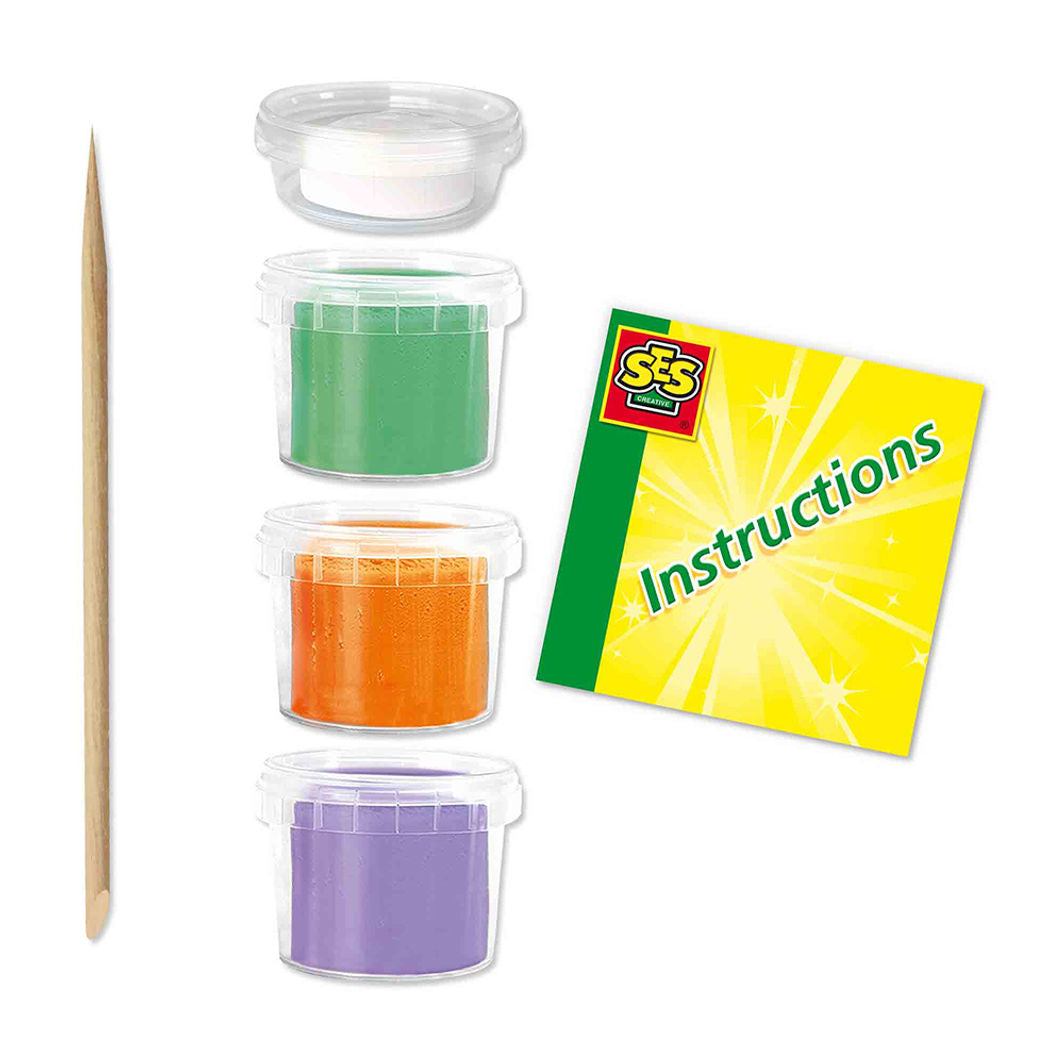 SES Creative Modellervoks, FunDo dinosaurer 3x90g 1x40g