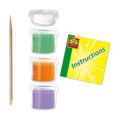 SES Creative Modellervoks, FunDo dinosaurer 3x90g 1x40g